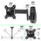 Duronic TV Bracket with showing 180 degree swivel, 360 degree rotation, and tilt.
