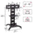 Duronic TV Mount Stand Bracket with wheels, media shelf, and VESA mount for 37"-70" screens
