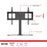 Duronic TV Stand for Desk with tempered glass base for 32 to 65-inch screens.