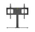 Duronic TV Stand for Desk with wide mounting bracket, vertical support pillar, and sleek base.