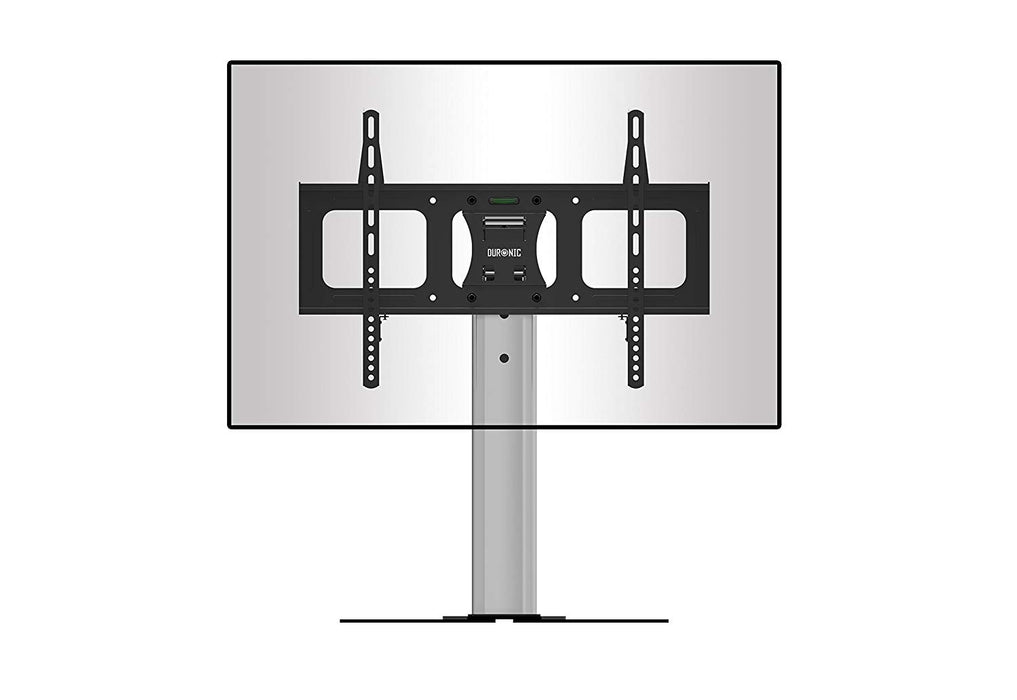 Duronic TV Wall Mount Stand with adjustable black brackets, central pillar, and wide base.