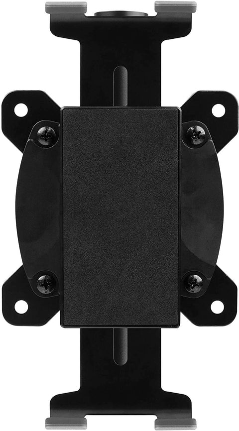 Duronic Tablet Holder with VESA mounting plate and four mounting holes on a white background.