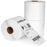 Duronic Thermal Labels showing one roll unravelling a barcode label.