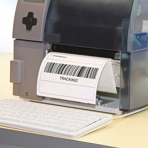 Duronic Thermal Labels with industrial label printer printing