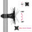 Duronic VESA Head showing 360-degree rotation and 45-degree tilt VESA compatibility.