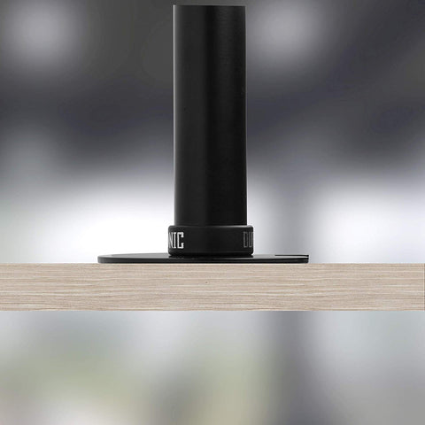 Duronic Wall Mount mount pole installed securely on a light wood desk.