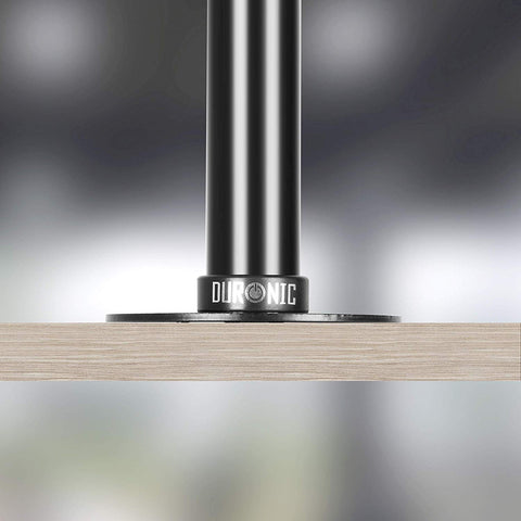 Duronic Wall Mount securely mounted to a light wood desk surface close-up.