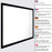 Fixed-frame projector screen featuring a sleek black velvet border and a perfectly flat white display.